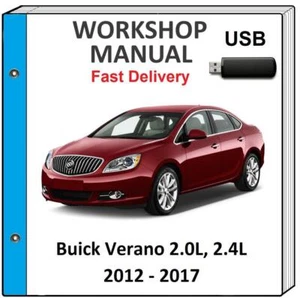 BUICK VERANO 2012 2013 2014 2015 2016 2017 SERVICE REPAIR WORKSHOP MANUAL USB - Picture 1 of 1