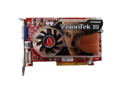 VisionTek Radeon X1550 256MB DDR2 VGA Video Graphics Card AGP - Image 1 of 4