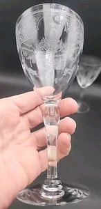 2- Vintage Elinor (Etched) by Tiffin-Franciscan Water Goblets 7" "Beautiful" - Picture 1 of 15
