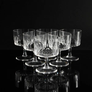 Hirschberg cristal champán PRISMA SET de 6 mid century vintage - Imagen 1 de 8