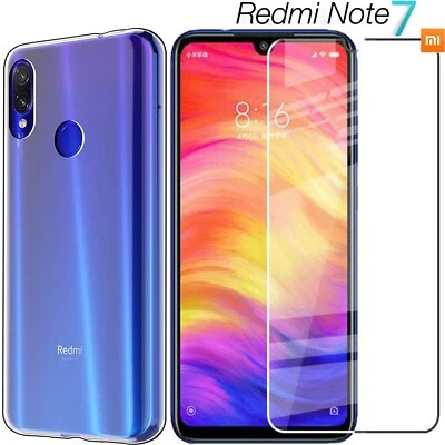 CUSTODIA Tpu Gel COVER per Xiaomi Redmi Note 7 / PRO + PELLICOLA VETRO TEMPERATO - Immagine 1 di 4