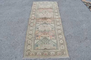 Marokkanische Teppiche, Türkischer Teppich, Vintage Teppich, Orientteppiche, 2,9x6,6 ft Akzentteppich - Bild 1 von 6