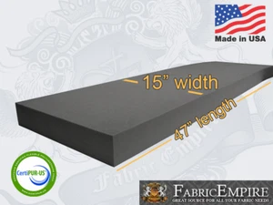 15x47 Firm Rubber Foam Sheet Premium Seats Cushion Upholstery USA MADE - NF33 - Picture 1 of 1