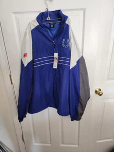 NFL TEAM APPAREL REEBOK BALTIMORE COLTS WINDBREAKER JACKET XL - Picture 1 of 9