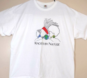 Knotti by Nature T-shirt Size 2XL Natural Hair Hip Hop Africa Vintage Shirt