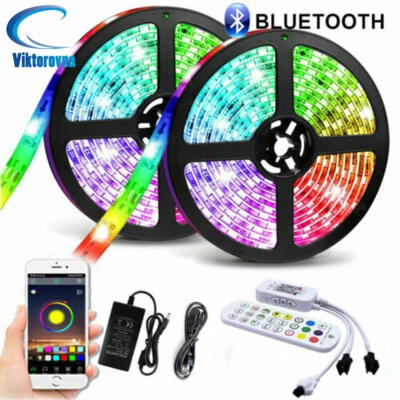 LED Strip light RGB IC Dream Color 12V Rainbow Color Changing Bluetooth control - Image 1 of 4
