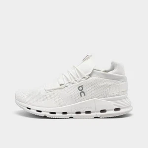 Zapatos para mujer ON Running Brand Cloudnova sin teñir todos blancos NUEVOS 2024 - Imagen 1 de 5