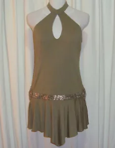 GORGEOUS SASS&BIDE KHAKI GREEN LONG TOP/MINI DRESS 42/6 (AUS 12) "ICE MAIDEN" - Picture 1 of 6