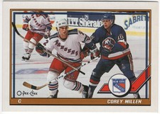 1991/92 O-PEE-CHEE #461 Corey Millen RC-Near Mint