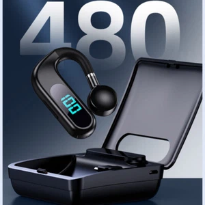 Long Standby Bluetooth Earphones Earbuds For Apple iPhone 16/15/Pro/14/13/12/11 - Picture 1 of 18