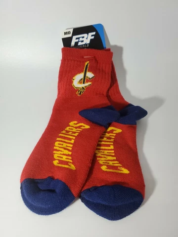 NBA Cleveland Cavaliers Quarter Cut Socks Medium 5-10 New Cover