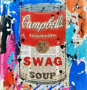 Bote de sopa Swag azulejo de cerámica impermeable original impresión de arte pop rápido envío y devolución - Imagen 1 de 6