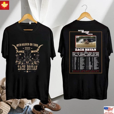 Camisa Zach Bryan on Tour 2026, Camisa Calavera Zach Bryan Bull, Camiseta Zach Bryan Foto 1 de 3