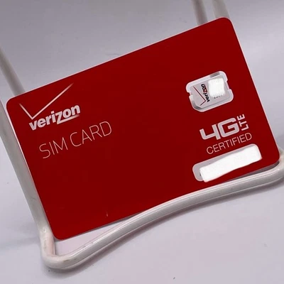 Verizon Wireless Micro 4G LTE Certified 4FF SIM Card for Smartphone Or Tablet - Image 1 of 2