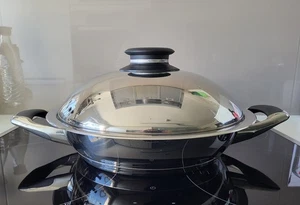 ** AMC WOK PFANNE * Starline* DECKEL * 3 Liter 28 cm INDUKTION * TOP ZUSTAND ** - Bild 1 von 14