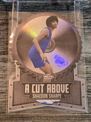 Skybox Metal Universe 2022 A Cut Above #ACA-7 Shaedon Sharpe Rookie RC SP 🔥 Foto 1 de 4
