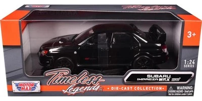 Subaru Impreza WRX STi Black 1/24 Diecast Model Car by Motormax - Image 1 of 2