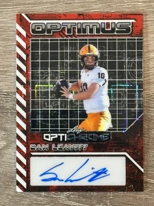 2025 Leaf Optichrome Sam Leavitt Optimus Red Lazer Auto # 2/2 Arizona State QB! - Bild 1 von 2