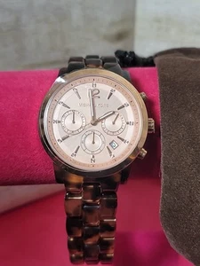 Michael Kors Chronograph Uhr 42mm Faux Tortoise MK-6199 - Factory Refurbished - Bild 1 von 7