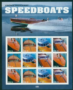 A US 4160-4163 Speedboats, Complete Sheet/12, Mint NH - Picture 1 of 1