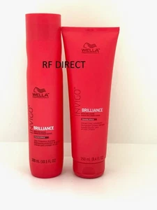 Champú y acondicionador Wella Invigo Brilliance 10 oz dúo grueso nuevo - Imagen 1 de 1
