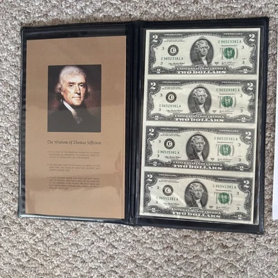 2003 $2 Two Dollar￼ government issued uncut sheet - Image 1 of 4