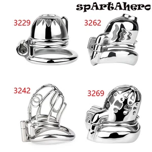 PA Lock CBT Chastity Cage Stainless Steel Piercing Cage Device Sadism Slave Game - Picture 1 of 52