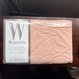 NEW Wamsutta EGYPTIAN 100% COTTON MIMOS KING Fitted SHEET Dusty Rose - Picture 1 of 4
