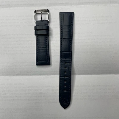 Authentic JR For GRAND SEIKO 19mm - 16mm Blue Calfskin Leather Band Strap - Image 1 of 4