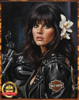 Harley Davidson - Letrero de metal arte tributo limitado (11x14) - ¡Firmado por el artista! Foto 1 de 4