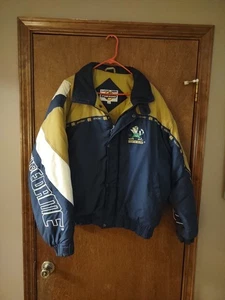 Notre Dame Vintage Jacket Mens Size L Embroidered Full Zip - Picture 1 of 10