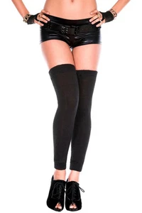 NEW sexy MUSIC LEGS acrylic KNIT footless THIGH highs STOCKINGS leg WARMERS 80's - Picture 1 of 10
