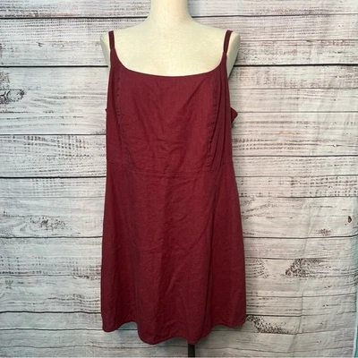 Mini Vestido Cami Antiguo Azul Marino 2X Ajuste y Acampanado Terciopelo Real Mezcla de Lino Vestido Foto 1 de 4