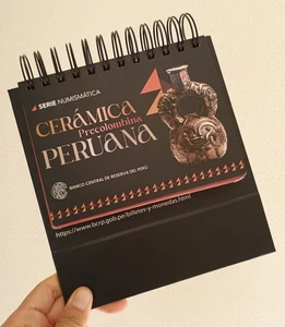 Peru 2025 , Album Ceramica Vicus , Pre-Columbian Ceramics Series , Coin on Card - Picture 1 of 5