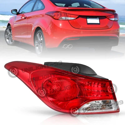 Driver and Outer Side For 2011-2013 Hyundai Elantra Tail Light Halogen Stop Lamp - Image 1 of 4
