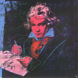Beethoven Pink Buch, 1992 von Andy Warhol Offset Lithographie Poster 23,25x23,25 - Bild 1 von 5