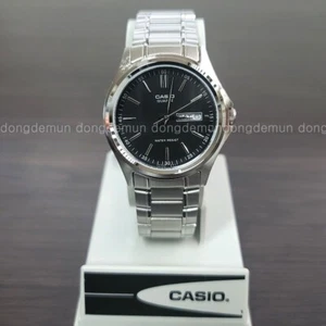 Casio Analog Silver Black Metal Band Men MTP-1239D-1ADF Watch Original New - Picture 1 of 9