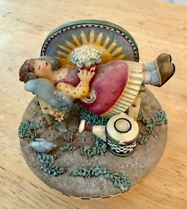 Debbie Mumm Our America Gift Candle Topper Sunny Days Angels Garden Spring Decor - Picture 1 of 3