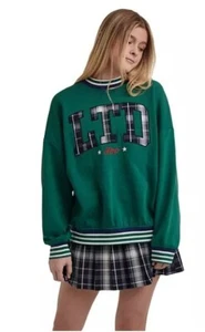 Limited Too Girls Crewneck Sweatshirt, Size Small (7/8), Oasis Blue, Ships Free - Picture 1 of 4