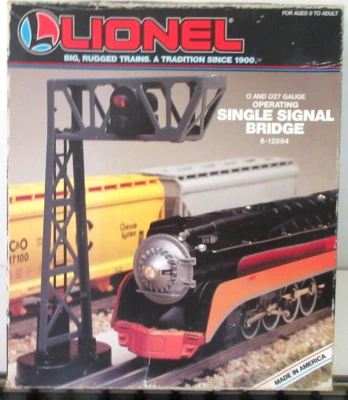 Lionel 6-12894 Operating Single Signal Bridge    NEW - Image 1 of 2