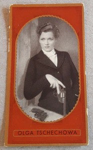 Actress OLGA CCHEKHOVA - portrait photo - collectible picture / trading card #60