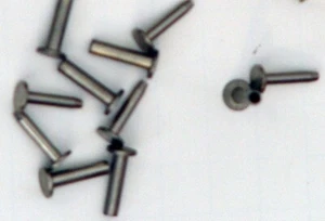 25 Sets Neusilber Besteck Kompression Stil 5/16" x 1/2" Nieten Messerherstellung - Bild 1 von 1