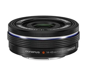 M.Zuiko 14-42mm f/3.5-5.6 EZ Black Lens for Panasonic Olympus Micro From Japan - Picture 1 of 2