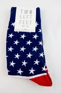 USA Flag Socks Patriotic Red White Blue Ladies Size Small/Medium - Picture 1 of 5