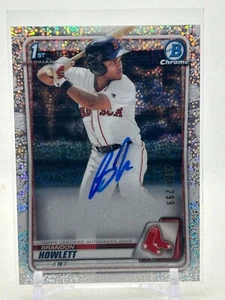 2020 Bowman #CPA-BH Brandon Howlett Chrome Prospect Speckle Auto /299 SP - Picture 1 of 2