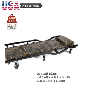 40-in Padded Rolling Garage Shop Creeper 400 Lb Capacity 6 Rotating Casters New - Picture 1 of 10