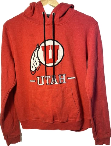 Coliseum Hoodie Womens Medium Red Utah Utes Stitched Logos Sporty Collegiate Cover
