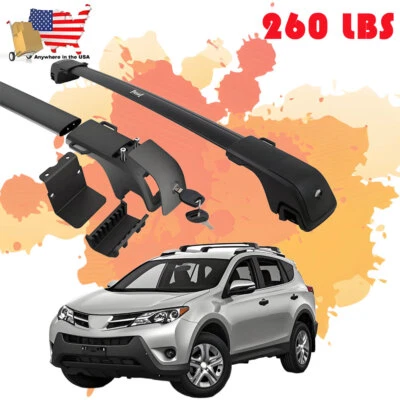 265lbs Cross Bars for 2013-2018 Toyota RAV4 Roof Rack Side Rail Cargo Carrier - Изображение 1 из 4