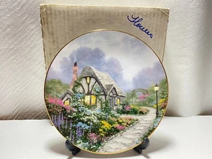 Bradford Ex. Plato de coleccionista Chandlers Cottage Edwin Knowles #16337E Kinkade - Imagen 1 de 4