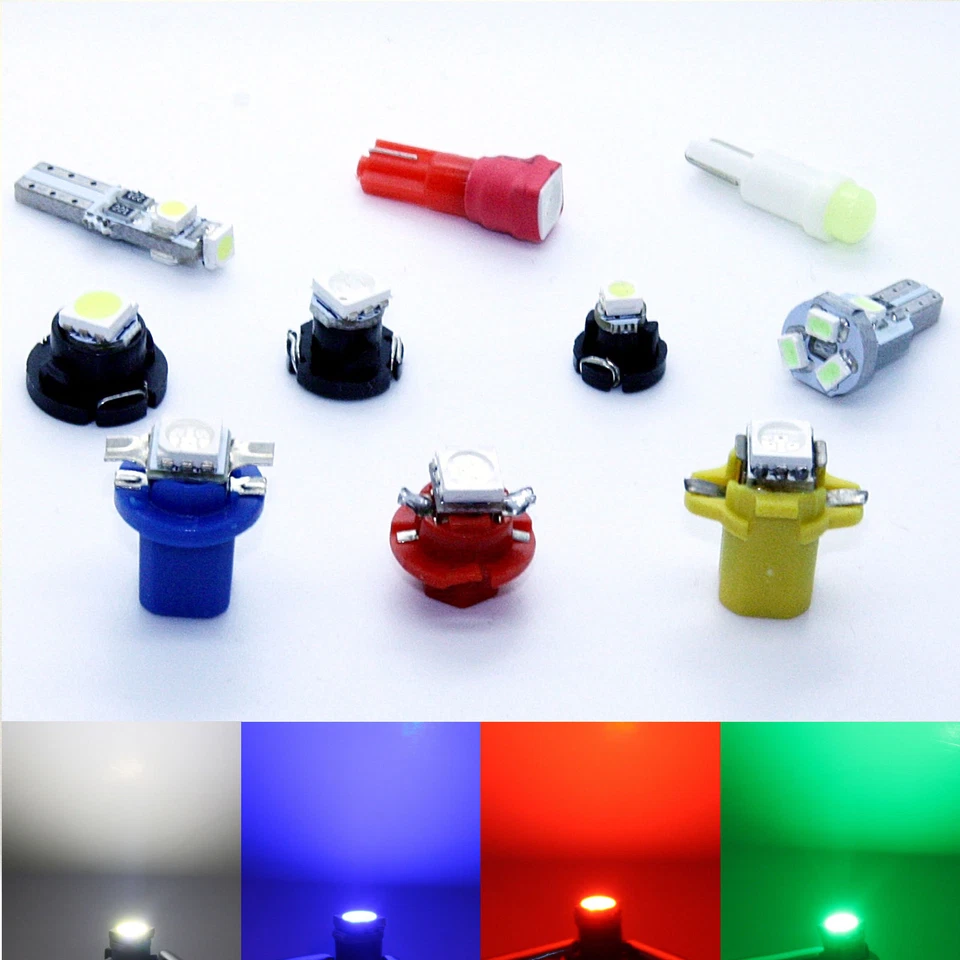 10x Fits for Mercedes Benz Tachometer LED Tacho Lighting Lamp B83d Ba5d BAX10 - Image 1 of 1